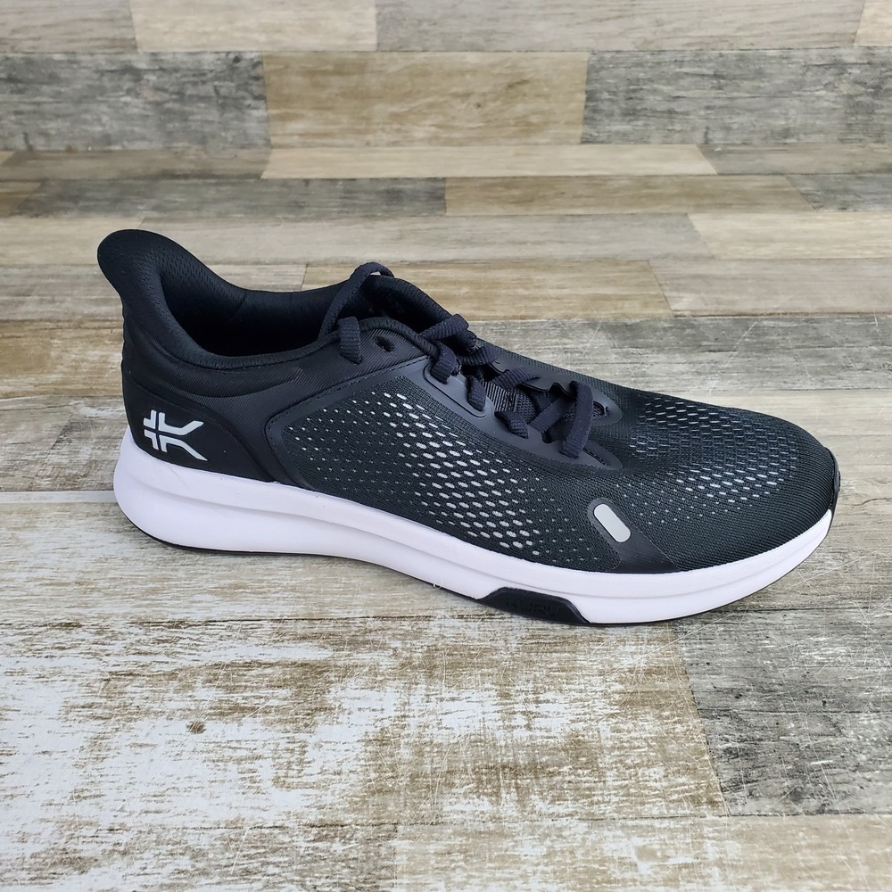 KURU ATOM Fusion Womens Shoes Sz 10 M Running Jet Black Bright White Sneakers